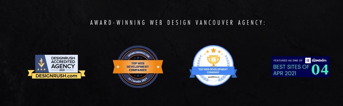 Awards Shown On Idea Marketing Website Home Page