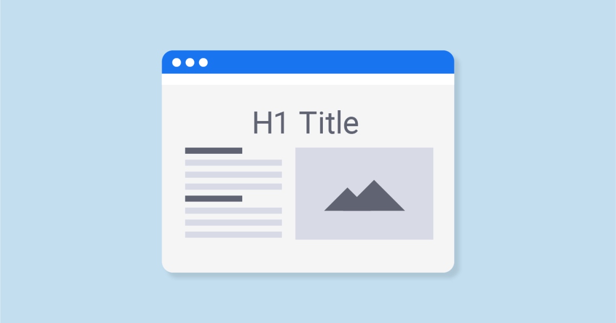 Graphic Showing Where The H1 Title Tag Goes As One Of The Seo Checklist Items