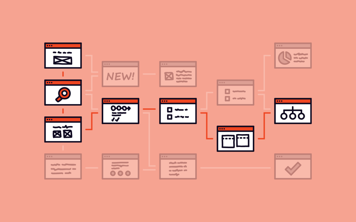 Website Navigation Sitemap graphic