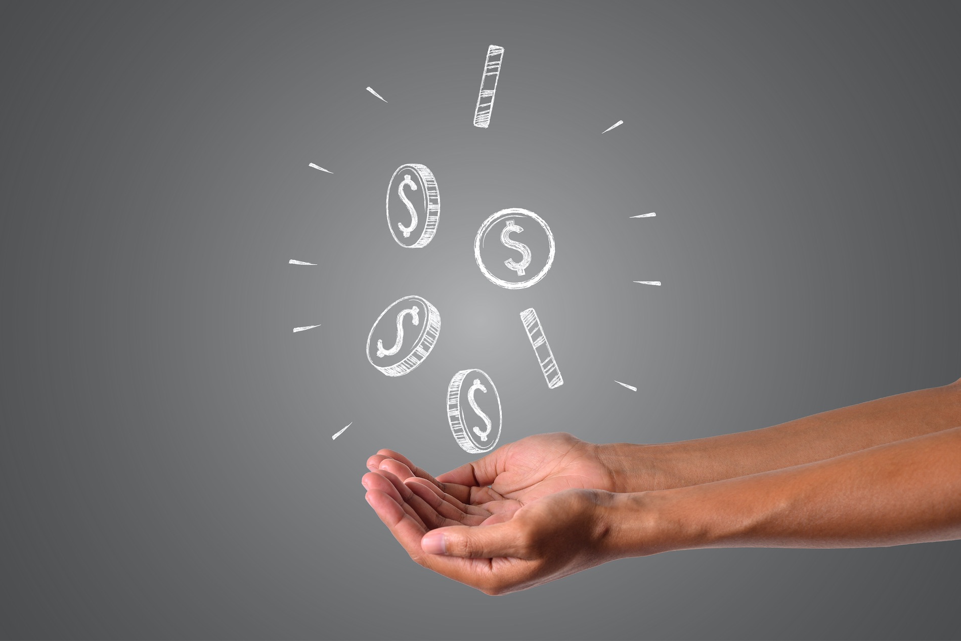 Blog 92 Web Design Prices Feature - Hands With Digital Coins