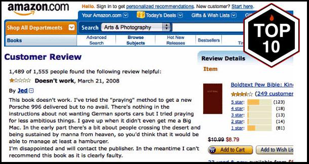 Funny Negative Customer Review On Amazon Representing Negative Social Proof