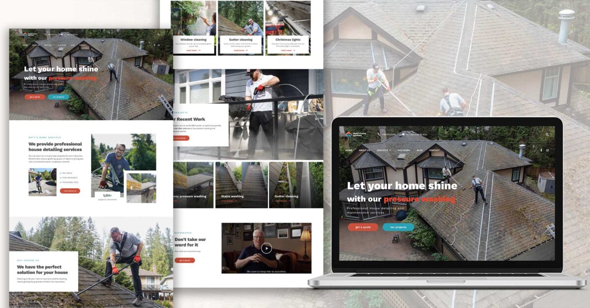 Website Design Vancouver Roof Cleaning Company