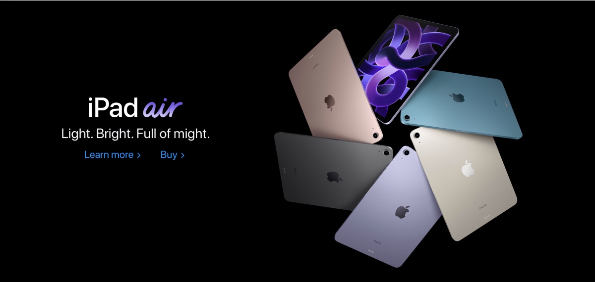 Web Design Trends 2023: Website Design Tips And Inspirations 4 Apple.ca Minimalist Web Design Advertising The Ipad Air With Simple Revolving Ipads &Amp; Minimal Clear Typography And Lots Of White Space