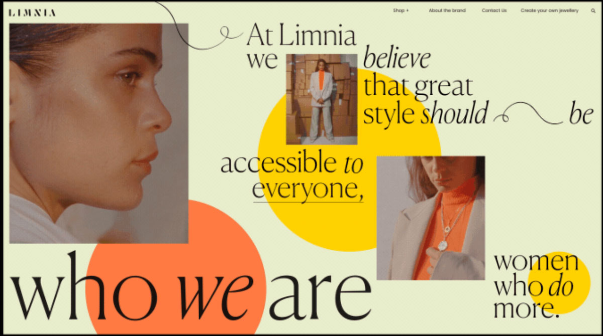 Web Design Trends 2023: Website Design Tips And Inspirations 5 Asymmetrical Layout