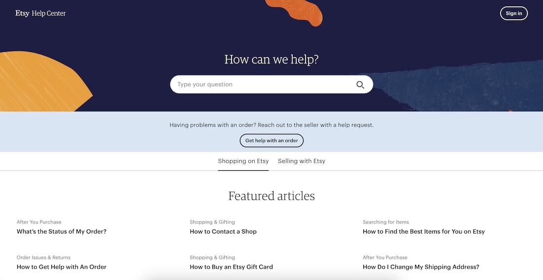 Etsy'S Faq Page As An Example Of How To Write An Faq Page