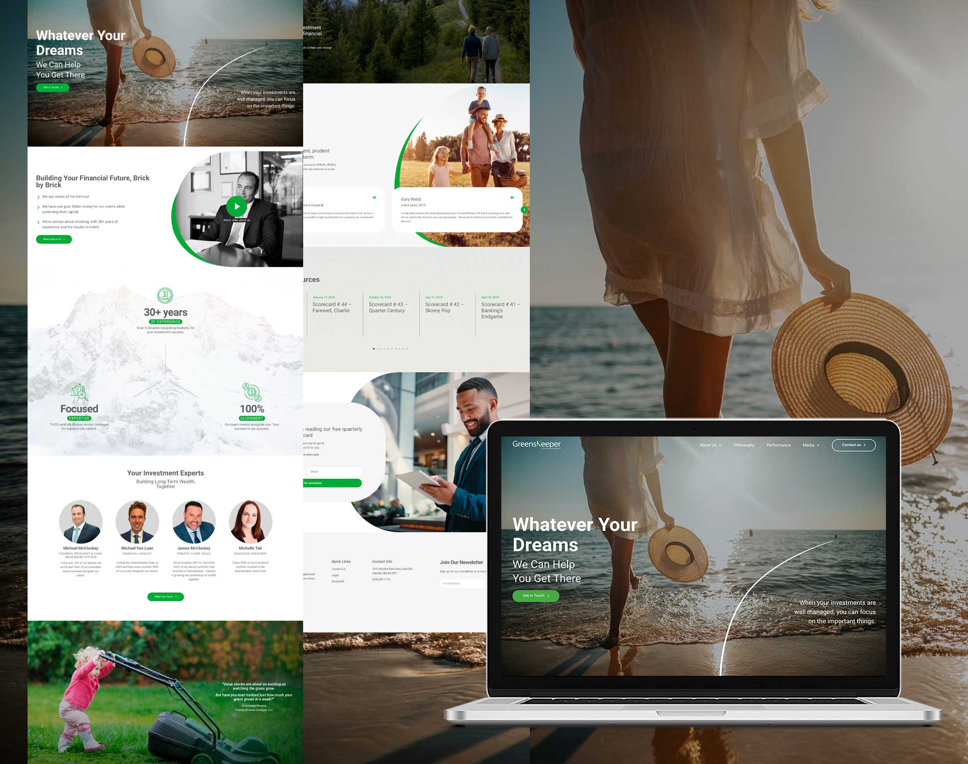 Greenskeeper Web Design and DevelopmentMock Up