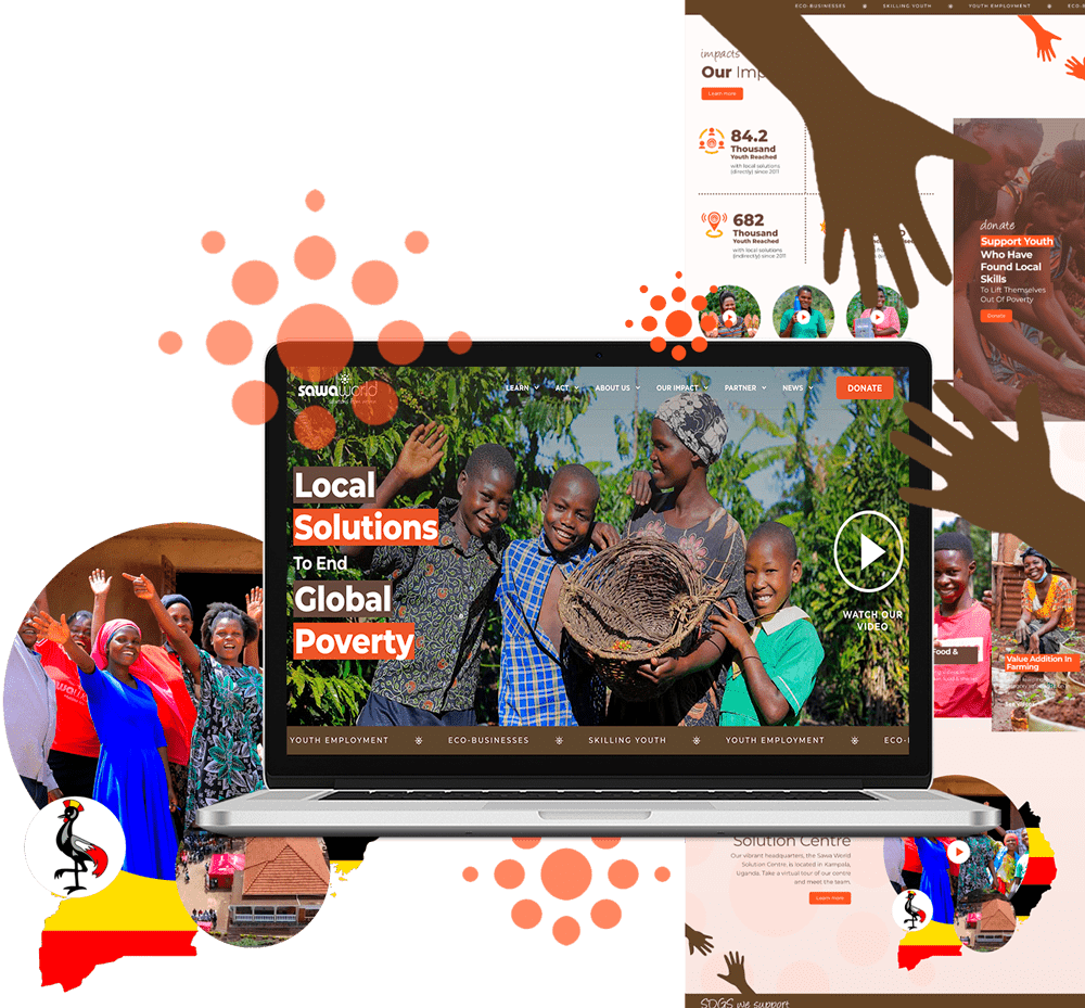 Sawa World Web Design Mockup