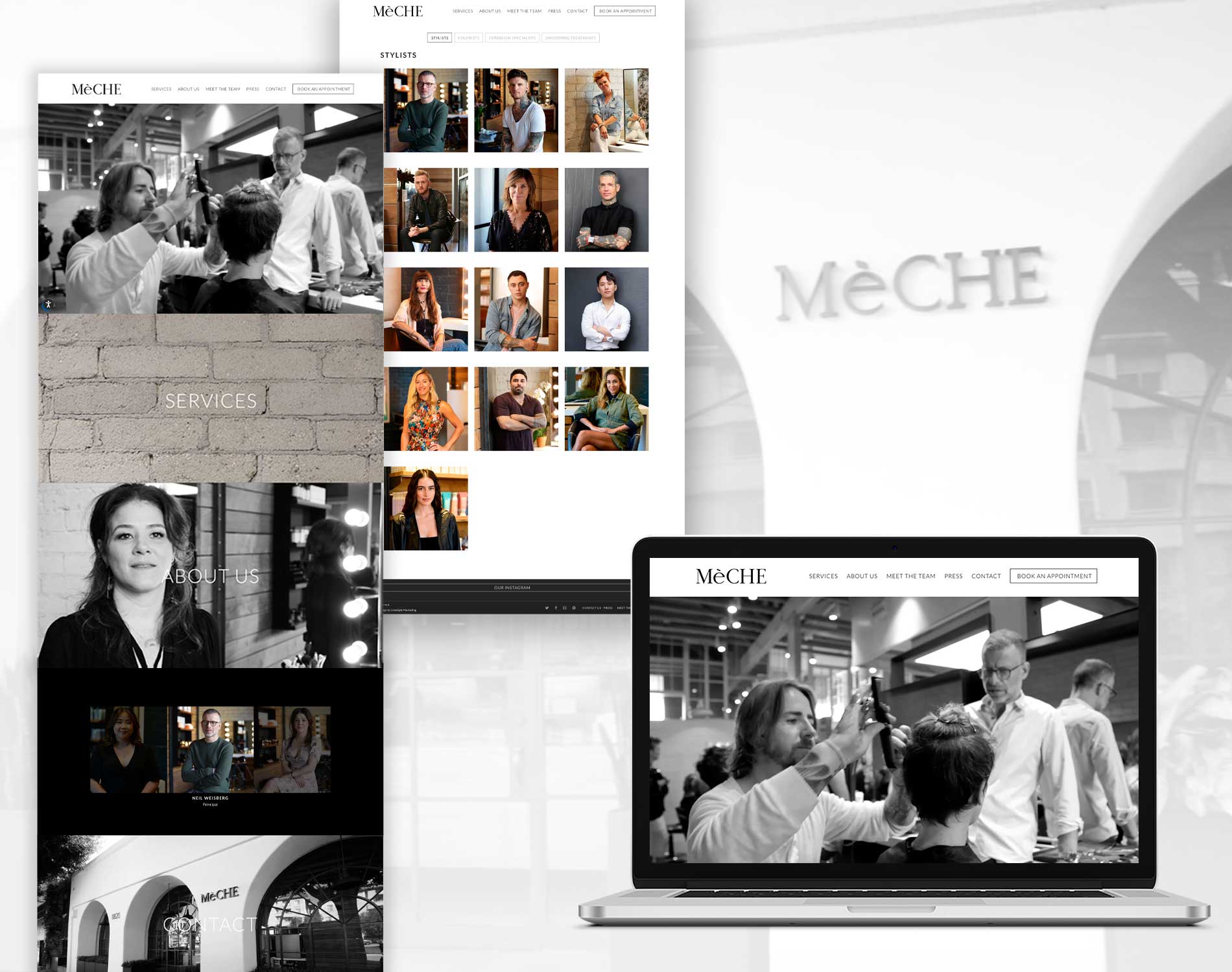 Meche Salon La Web Design